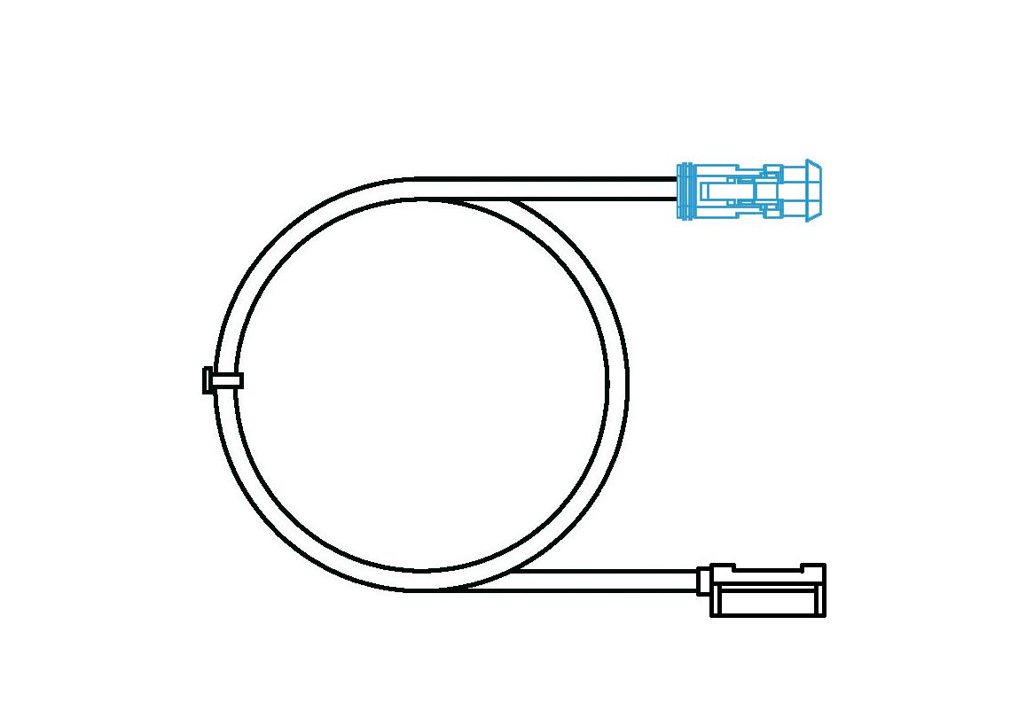 Adapterkabel 2C DT 2-polig weiblich / Click-in